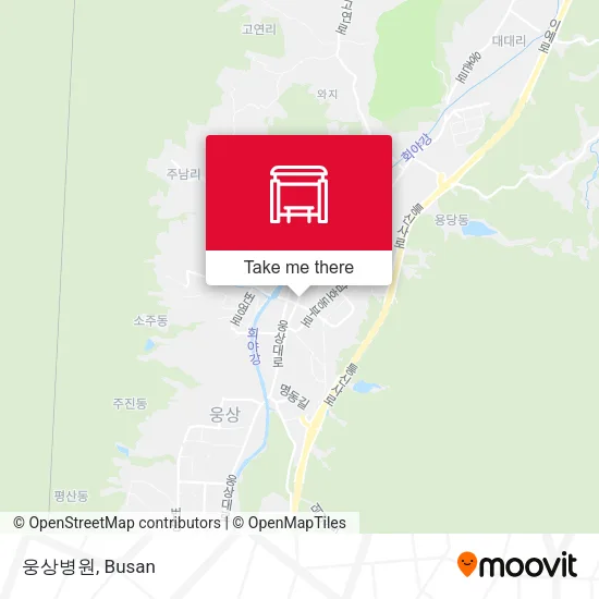 웅상병원 map