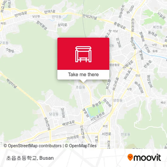 초읍초등학교 map