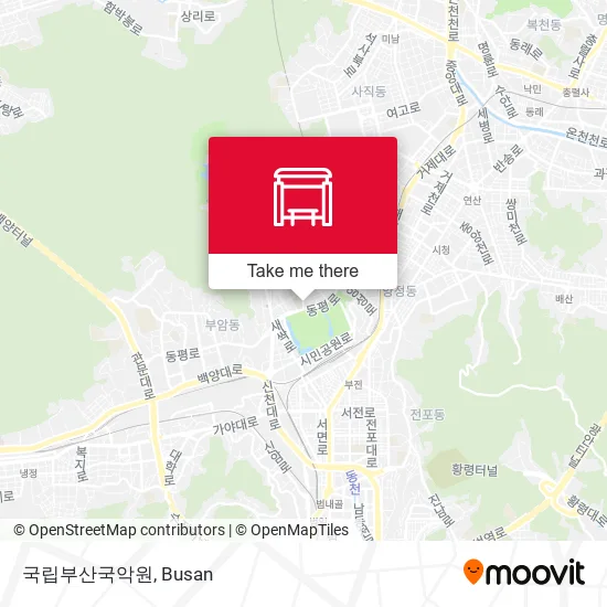 국립부산국악원 map