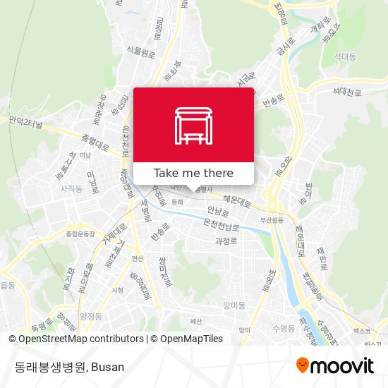 동래봉생병원 map