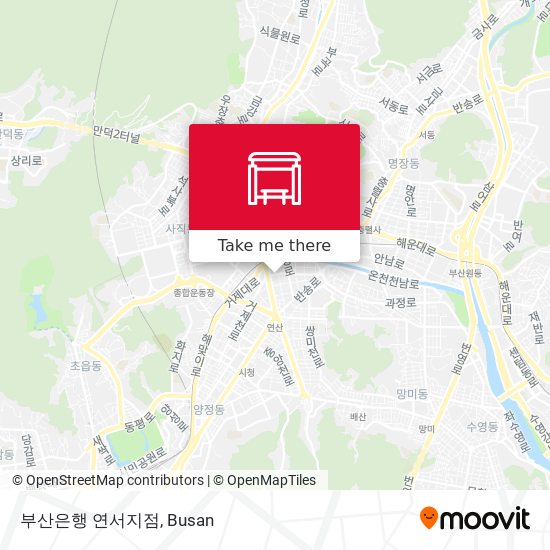 부산은행 연서지점 map