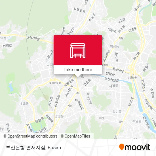 부산은행 연서지점 map