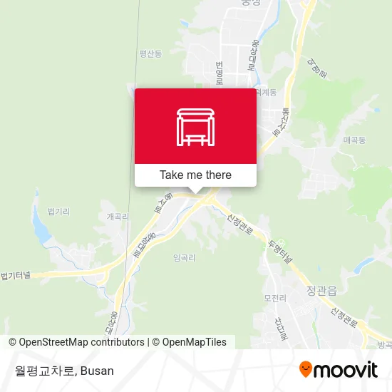 월평교차로 map