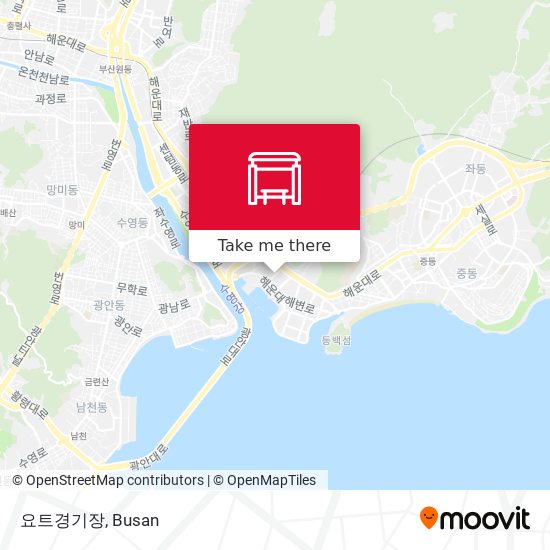 요트경기장 map
