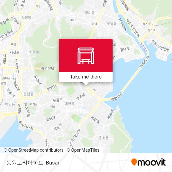 동원보라아파트 map