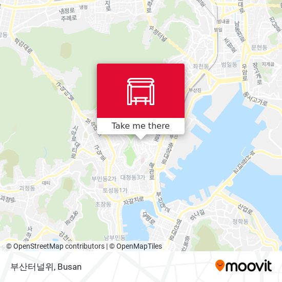 부산터널위 map