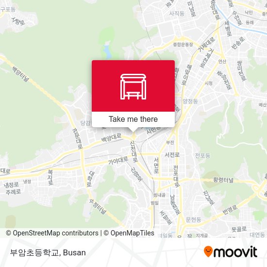부암초등학교 map