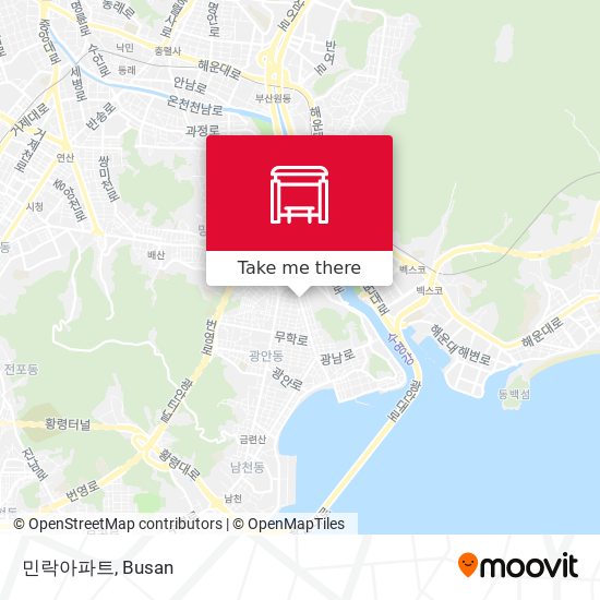 민락아파트 map