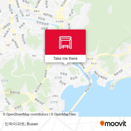 민락아파트 map
