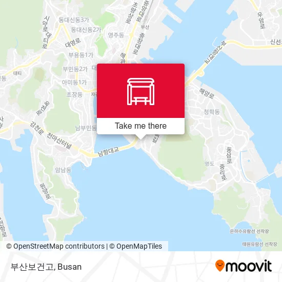 부산보건고 map