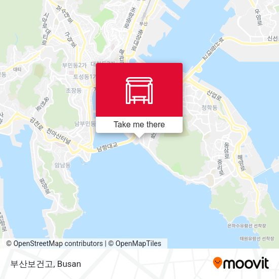 부산보건고 map