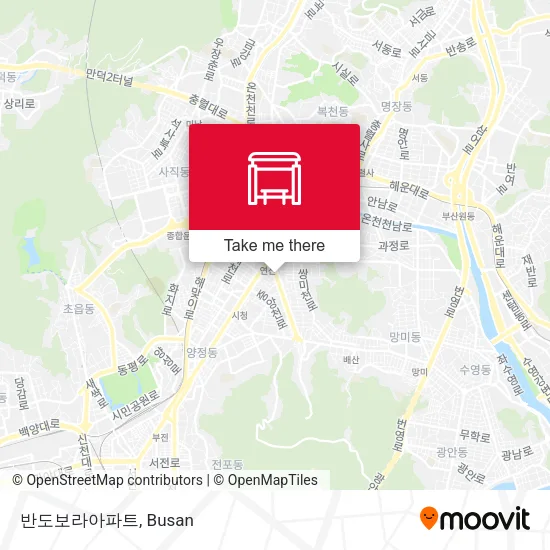 반도보라아파트 map