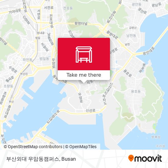 부산외대 우암동캠퍼스 map