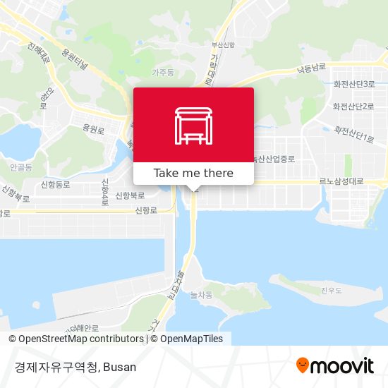 경제자유구역청 map