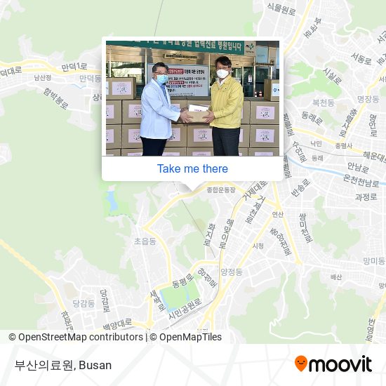 부산의료원 map