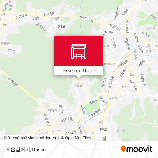 초읍삼거리 map