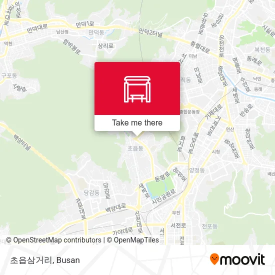 초읍삼거리 map