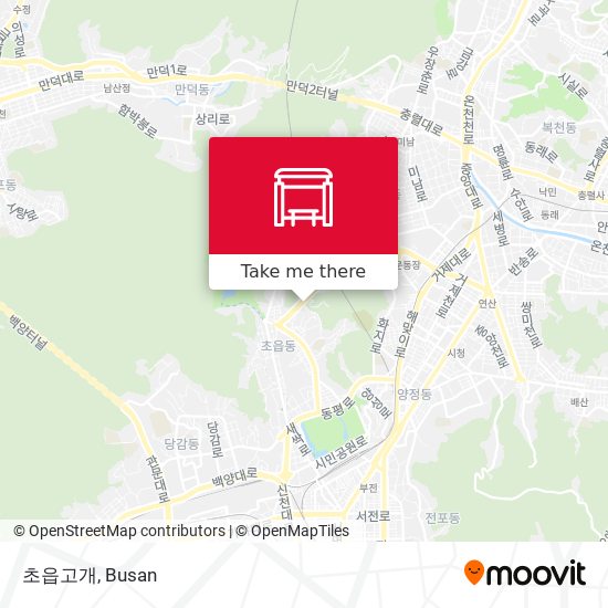 초읍고개 map