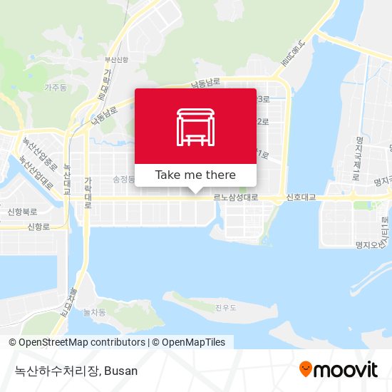 녹산하수처리장 map