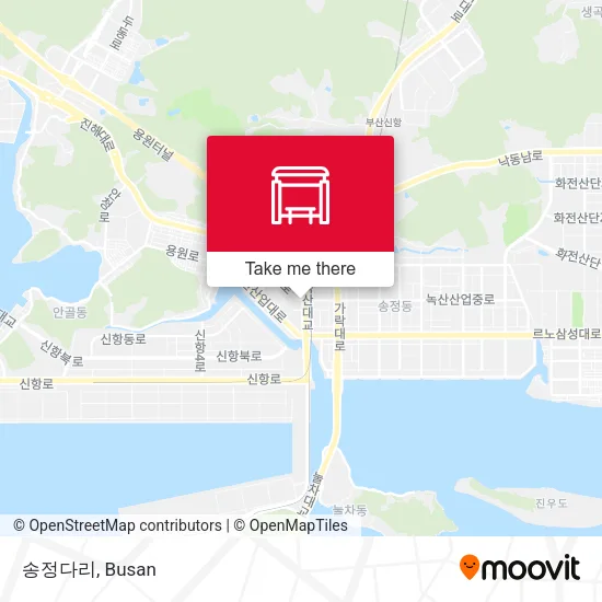 송정다리 map