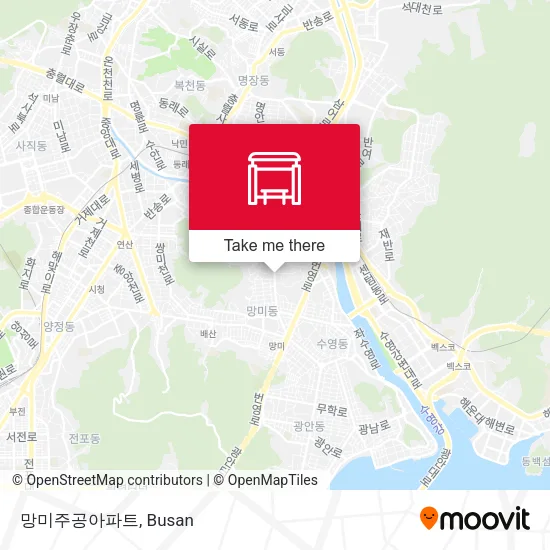망미주공아파트 map