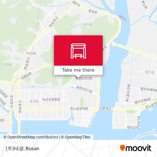 (주)태광 map