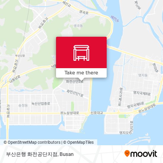 부산은행 화전공단지점 map