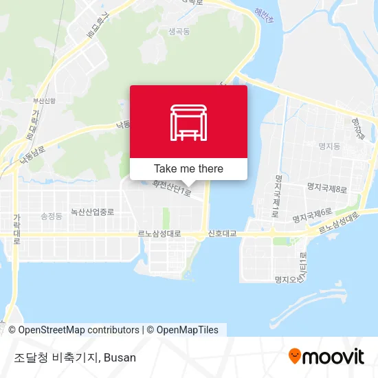 조달청 비축기지 map