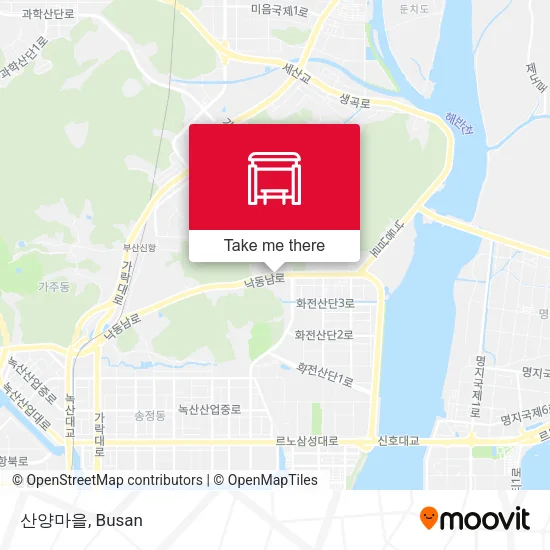 산양마을 map