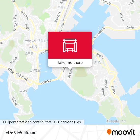 남도여중 map