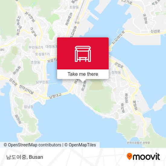 남도여중 map