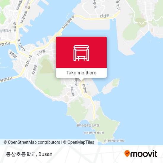 동삼초등학교 map