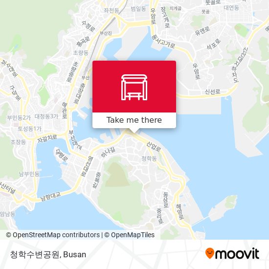 청학수변공원 map
