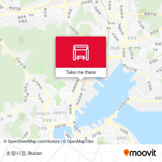 초량시장 map