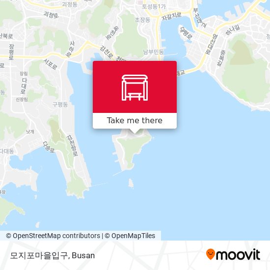 모지포마을입구 map