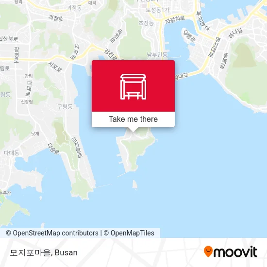 모지포마을 map