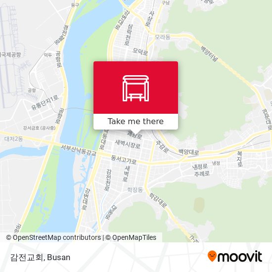 감전교회 map