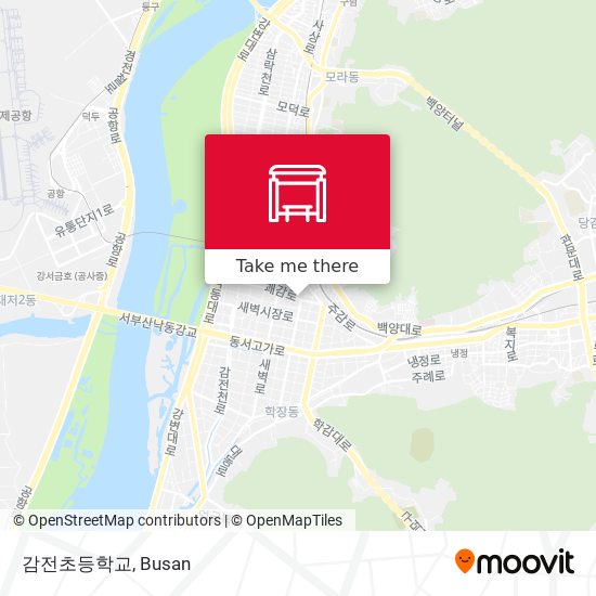 감전초등학교 map