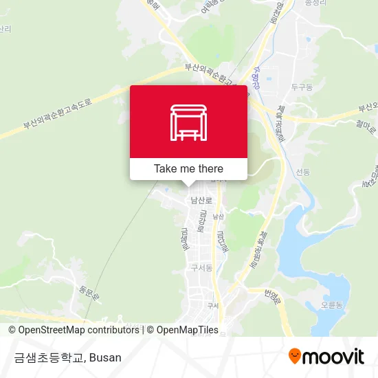 금샘초등학교 map