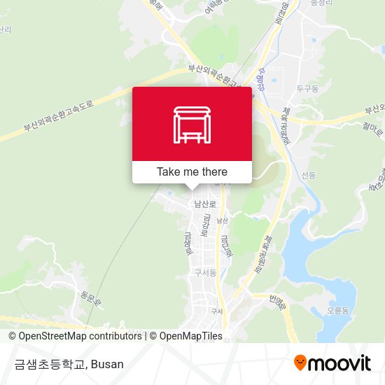 금샘초등학교 map