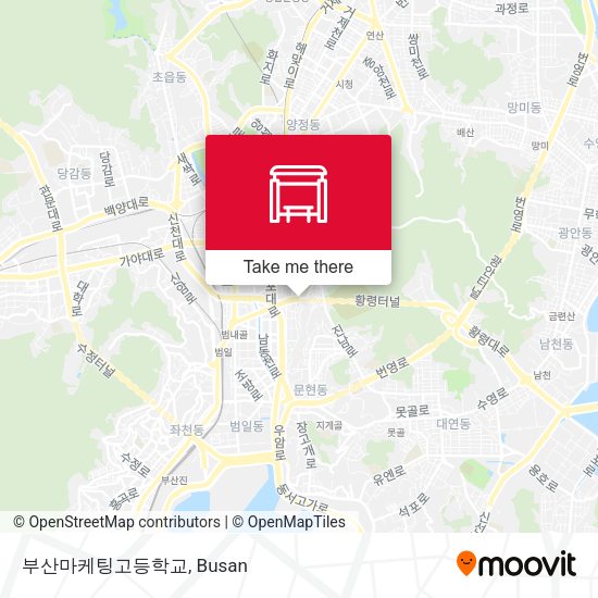 부산마케팅고등학교 map