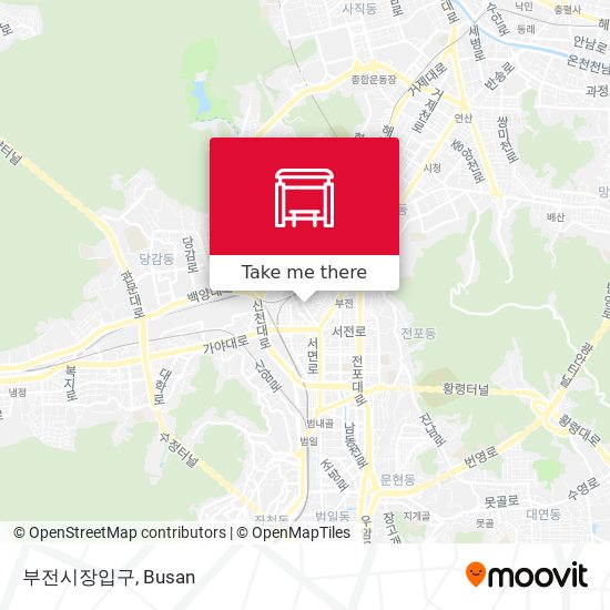 부전시장입구 map