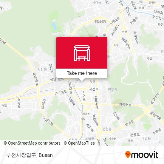 부전시장입구 map