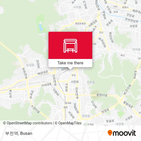 부전역 map