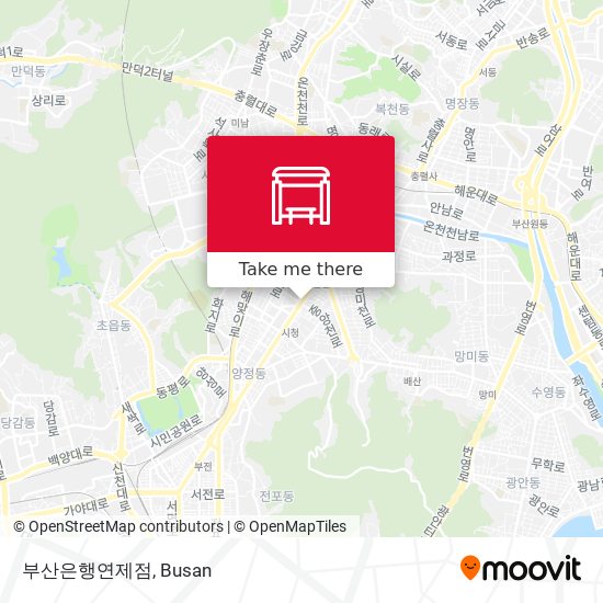 부산은행연제점 map
