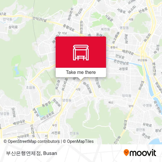 부산은행연제점 map