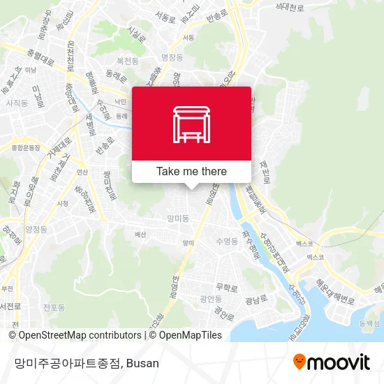 망미주공아파트종점 map