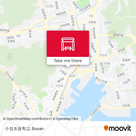 수정초등학교 map