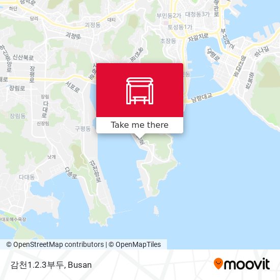 감천1.2.3부두 map