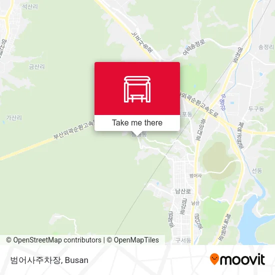 범어사주차장 map